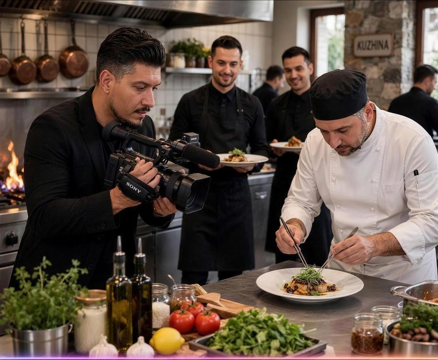 In the kitchen with the chef
